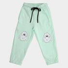 Boys Mint Green Cartoon Printed Elastic Waist Pyjama, हल्का हरा, small image number null