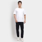 Men's Slim Fit Casual Trousers , Black, small image number null