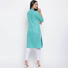 Printed Straight 3/4th Sleeves Kurta, Light Green, small image number null