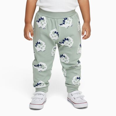 Infants Light Sage Green Dinosaur Printed Cotton Pyjama