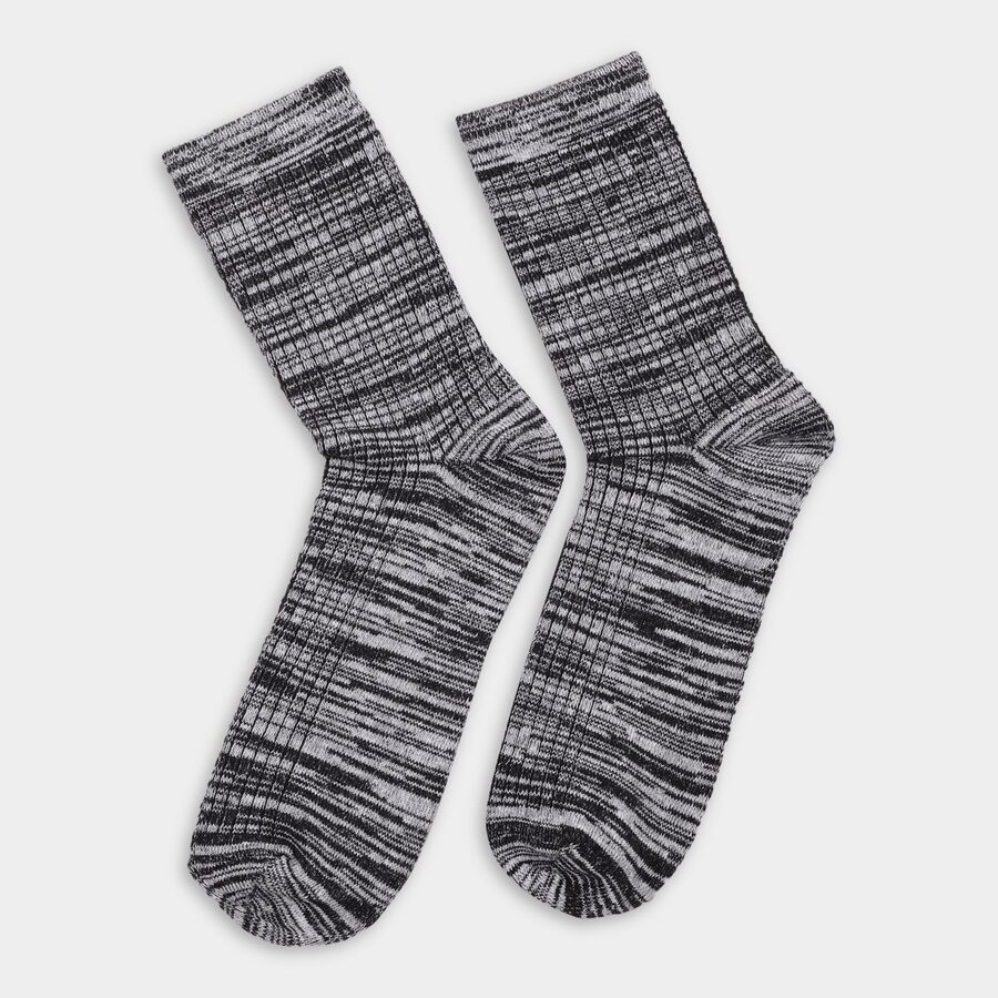 Men's Socks (Pack of 2), चारकोल, large