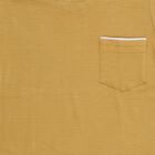 Boys Mustard Yellow Cotton Round Neck Casual T-Shirt, Yellow, small