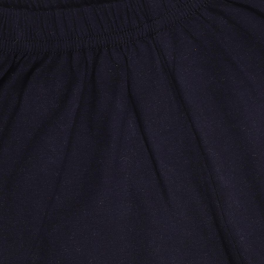Infant Girls' 100% Cotton Short Set, Navy Blue, large