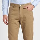 Men's Beige Slim Fit Chino Trousers, Beige, small