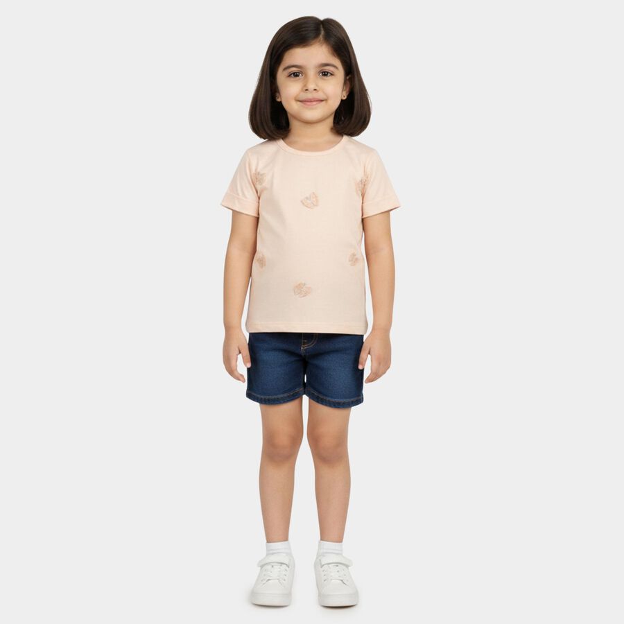 Girls' T-Shirt, Light Pink, large