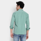 Cotton Checks Casual Shirt, Light Green, small image number null