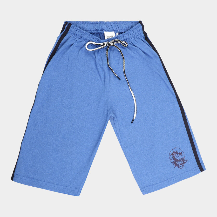 Boys Solid Jamaican, Mid Blue, large image number null