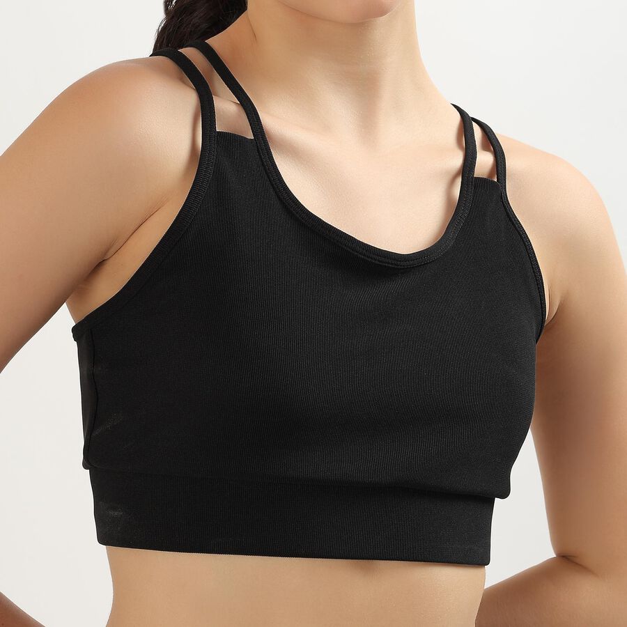 Ladies' Sports Bra , Black, large image number null