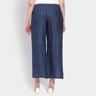 Ladies' 100% Cotton Palazzos, गहरा नीला, small image number null