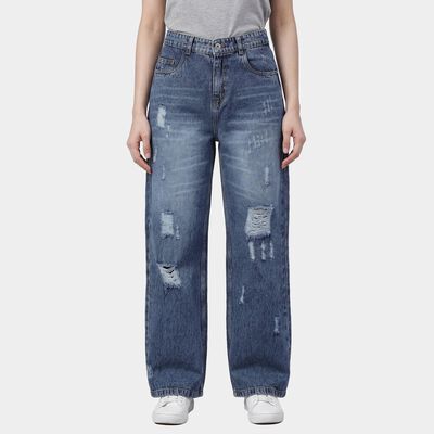 Women's Blue Slim Fit Classic Jeans