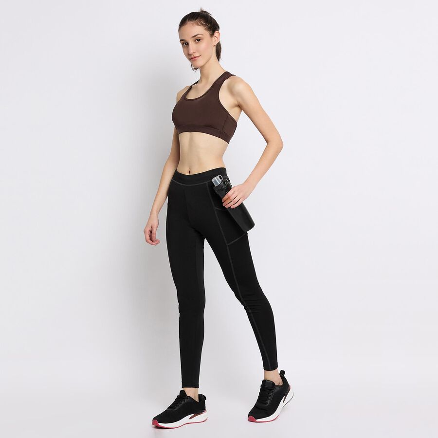 Ladies' Sports Bra , Brown, large image number null