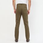 Men's Slim Fit Casual Trousers, Olive, small