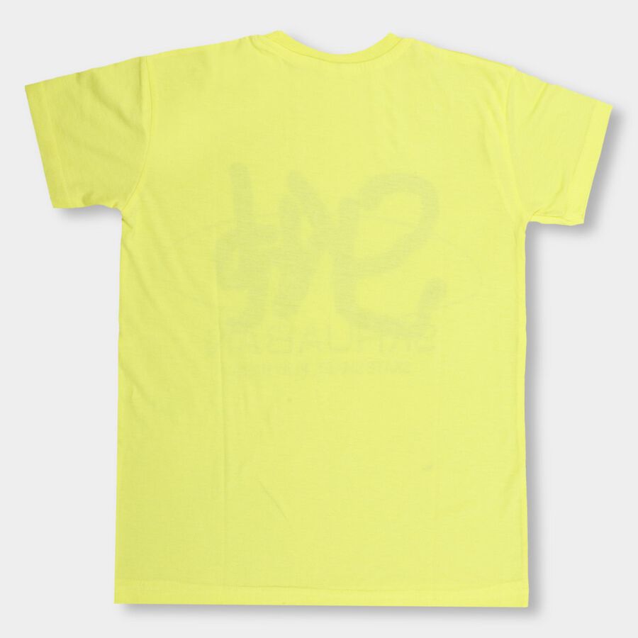 Boys' Half Sleeves T-Shirt , पीला, large image number null