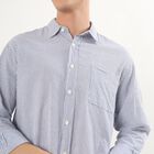 Men's Casual Shirt, Mid Blue, small image number null