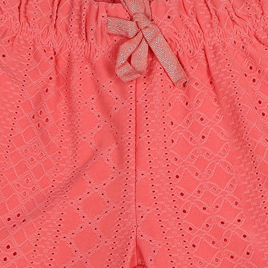 Girls Pink Regular Fit Solid Pyjama, गुलाबी, large
