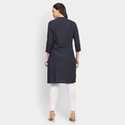 Ladies' Kurta, Navy Blue, small image number null