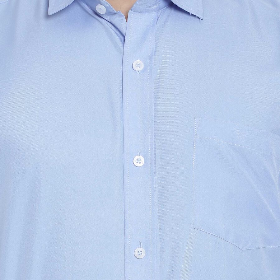 Solid Formal Shirt, Mid Blue, large image number null