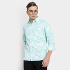 Cotton Printed Casual Shirt, Light Green, small image number null