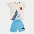 Boys' 100% Cotton Knit Baba Suit , White, small image number null
