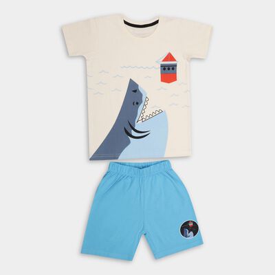Boys' 100% Cotton Knit Baba Suit 
