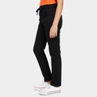Girls Black Relaxed Fit Cargo Jogger Jeans, काला, small