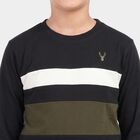Boys' Black Crew Neck Regular T-Shirt, Black, small