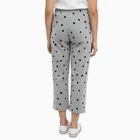 Girls' Light Grey Polka Dot Elastic Waist Capri, Melange Light Grey, small image number null