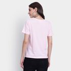 Ladies' Cotton Round Neck T-Shirt, Light Pink, small image number null