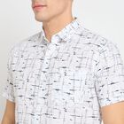 Men's Cotton Casual Shirt, सफ़ेद, small image number null