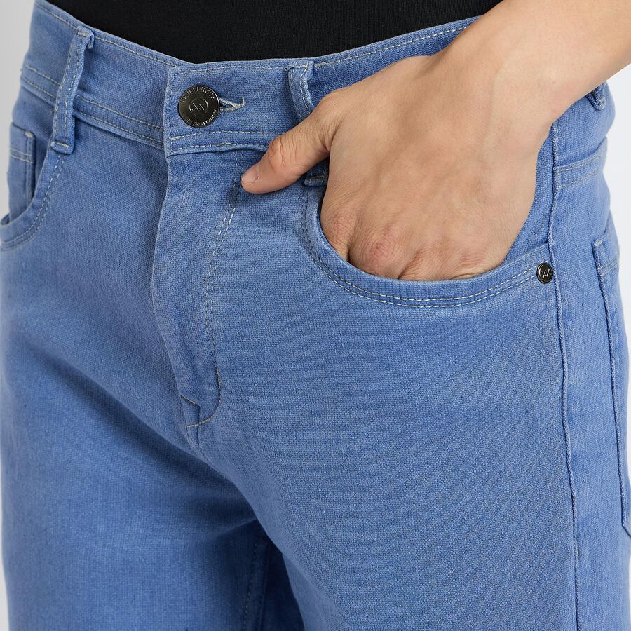 Men's Slim Fit Jeans, हल्का नीला, large image number null