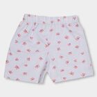 Girls' Light Grey Pull-Up Printed Shorts, हल्का नीला, small image number null