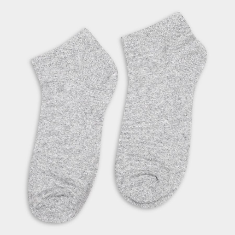 Men's Socks (Pack of 3), Melange Light Grey, large