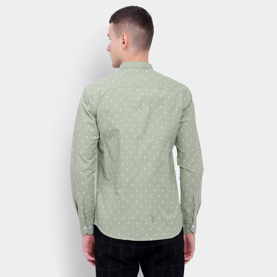 Printed Casual Shirt, Light Green, large image number null
