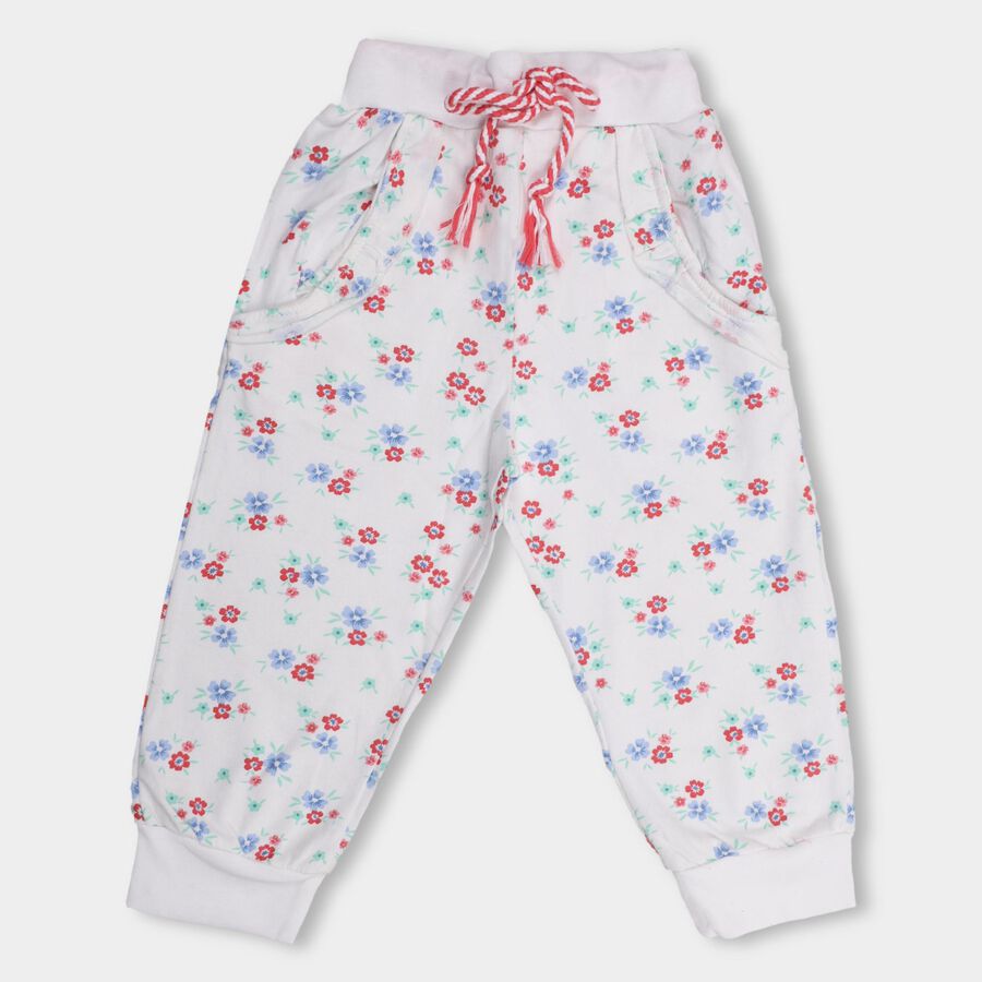 Girls' 100% Cotton Pyjama , सफ़ेद, large image number null