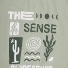 Boys Light Sage Green Crew Neck Graphic Print Sweatshirt, हल्का हरा, small image number null