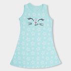 Girls' Frock, Aqua, small image number null