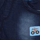 Infant Boys' 100% Cotton Baba Suit, Mid Blue, small image number null