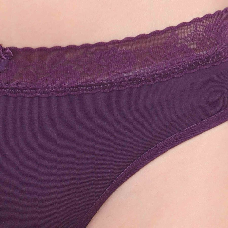 Solid Panty, Purple, large image number null
