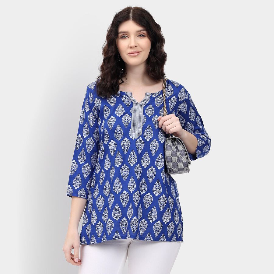 Ladies' Kurti , Royal Blue, large image number null