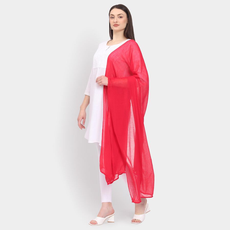 Ladies' Dupatta, Fuchsia, large image number null