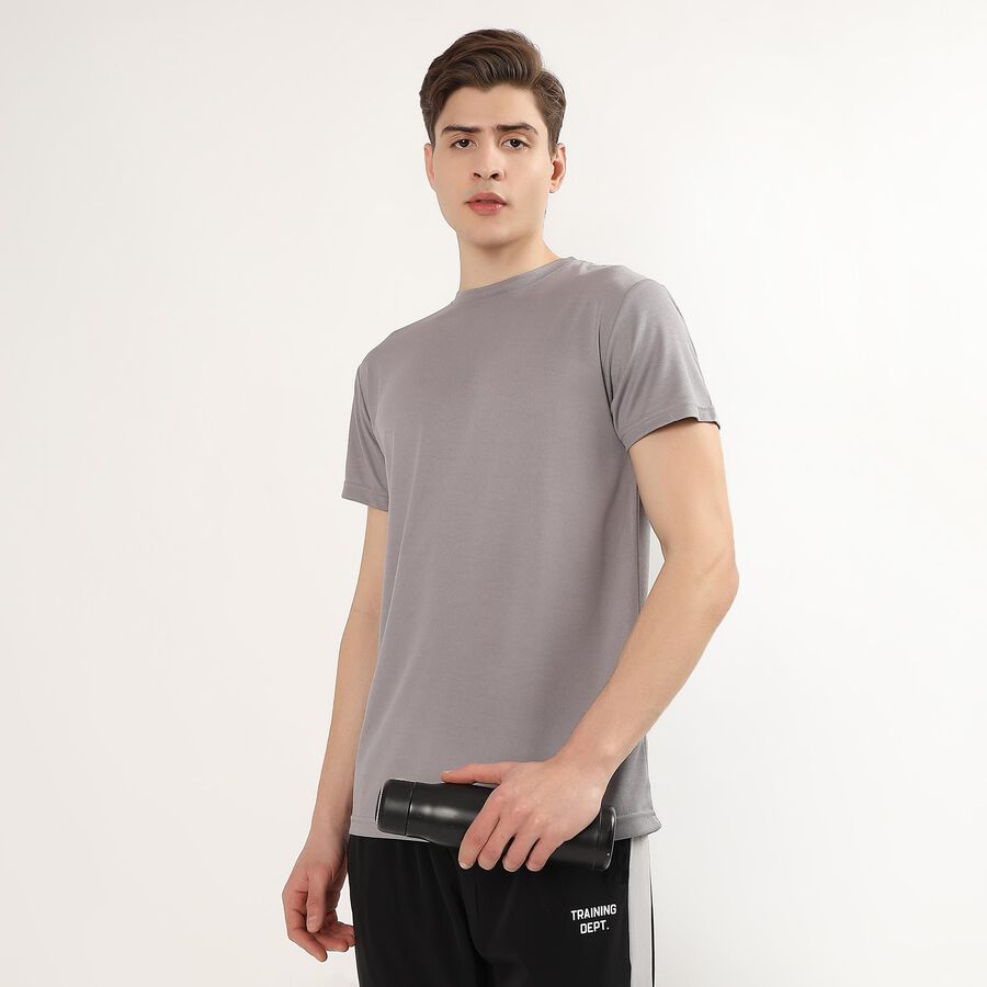 Men's Drifit T-Shirt, गहरा ग्रे, large