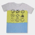 Boys' Half Sleeves T-Shirt, एक्रू मिश्रित, small image number null