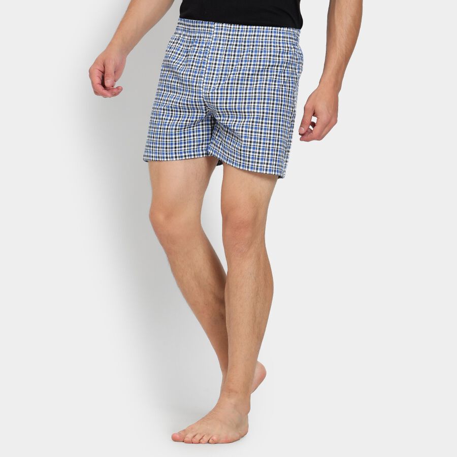 Men's Boxers, नेवी ब्लू, large