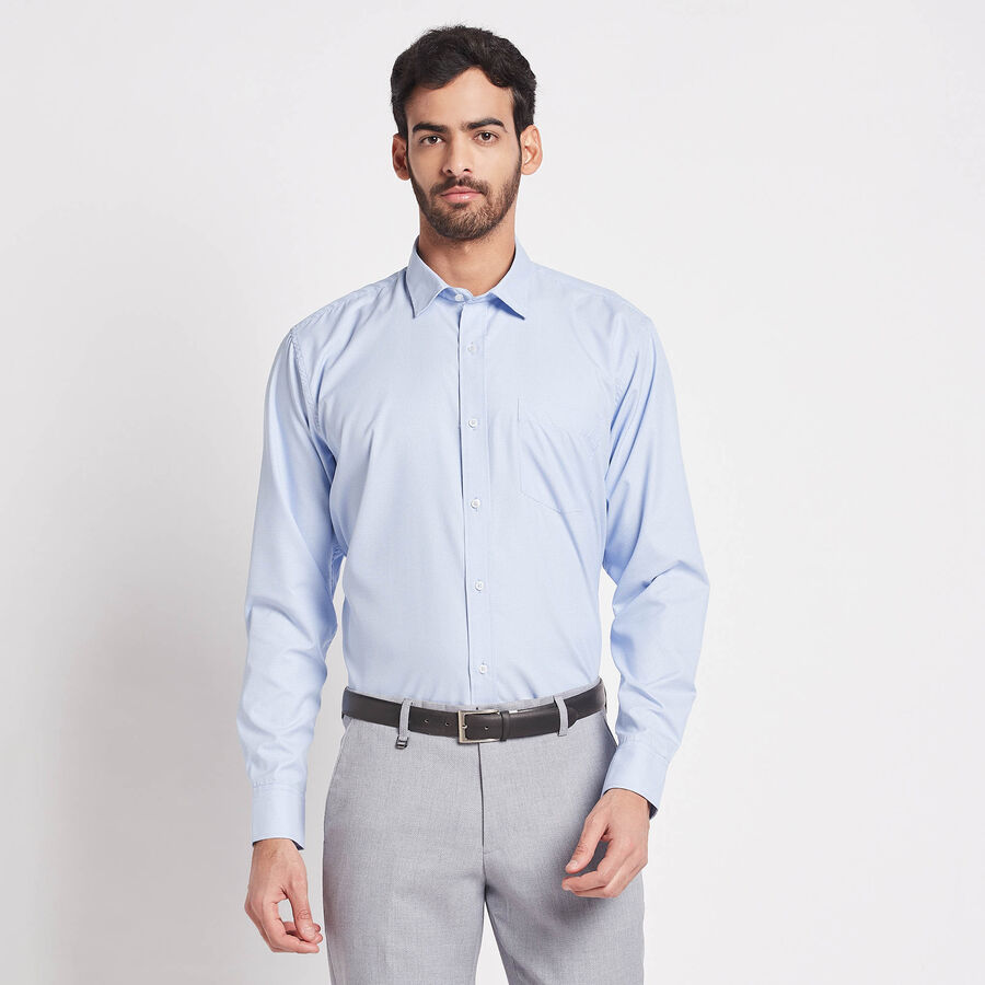 Solid Formal Shirt, Light Blue, large image number null