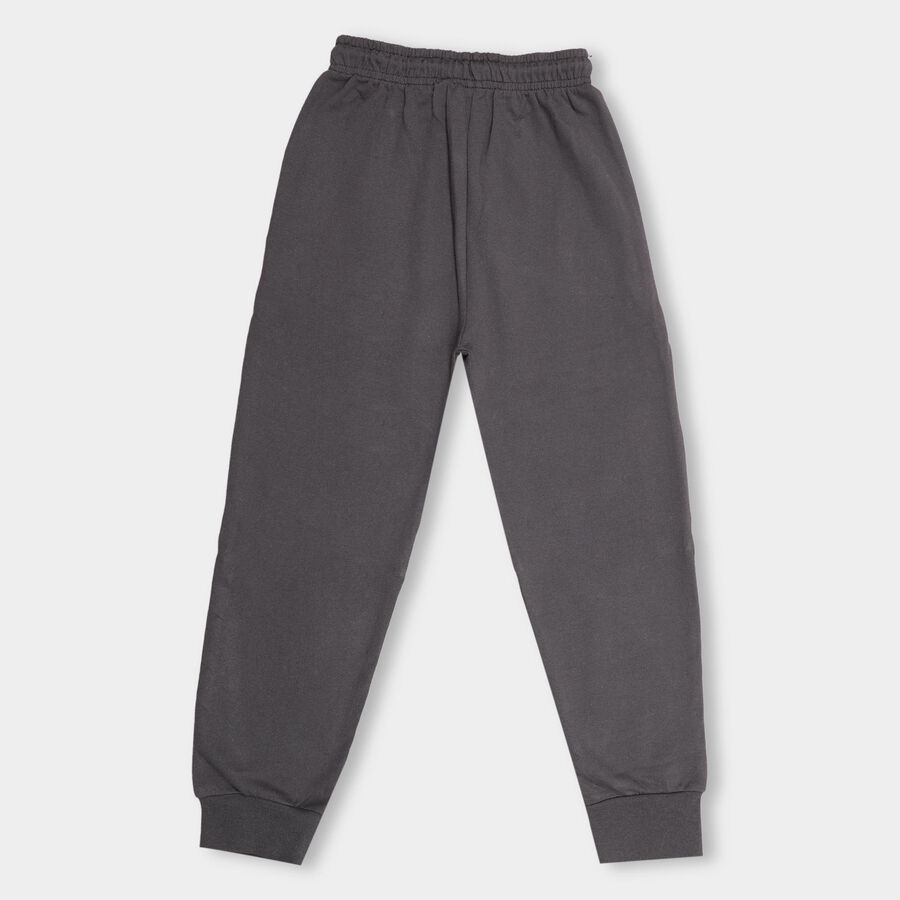 Boys' Charcoal Grey Jogger Pyjama With Adventure Print, Dark Grey, large image number null