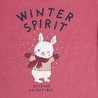 Infants' Dusty Rose Cotton Round Neck Casual T-Shirt, Purple, small image number null
