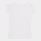 Girls Cotton T-Shirt, White, small image number null