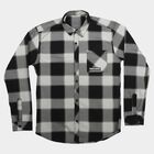 Boys Black Cotton Checked Shirt, Black, small