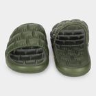 Men Olive Green Slip-On Sliders, ओलिव, small