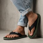 Men's Green Flip-Flops Slippers, हरा, small